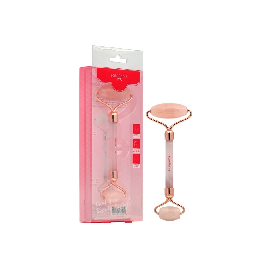 DUAL HEAD BEAUTY MASSAGER 1PC (PINK)