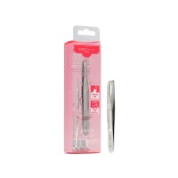 STAINLESS SLANT EYEBROW TWEEZER 1PC