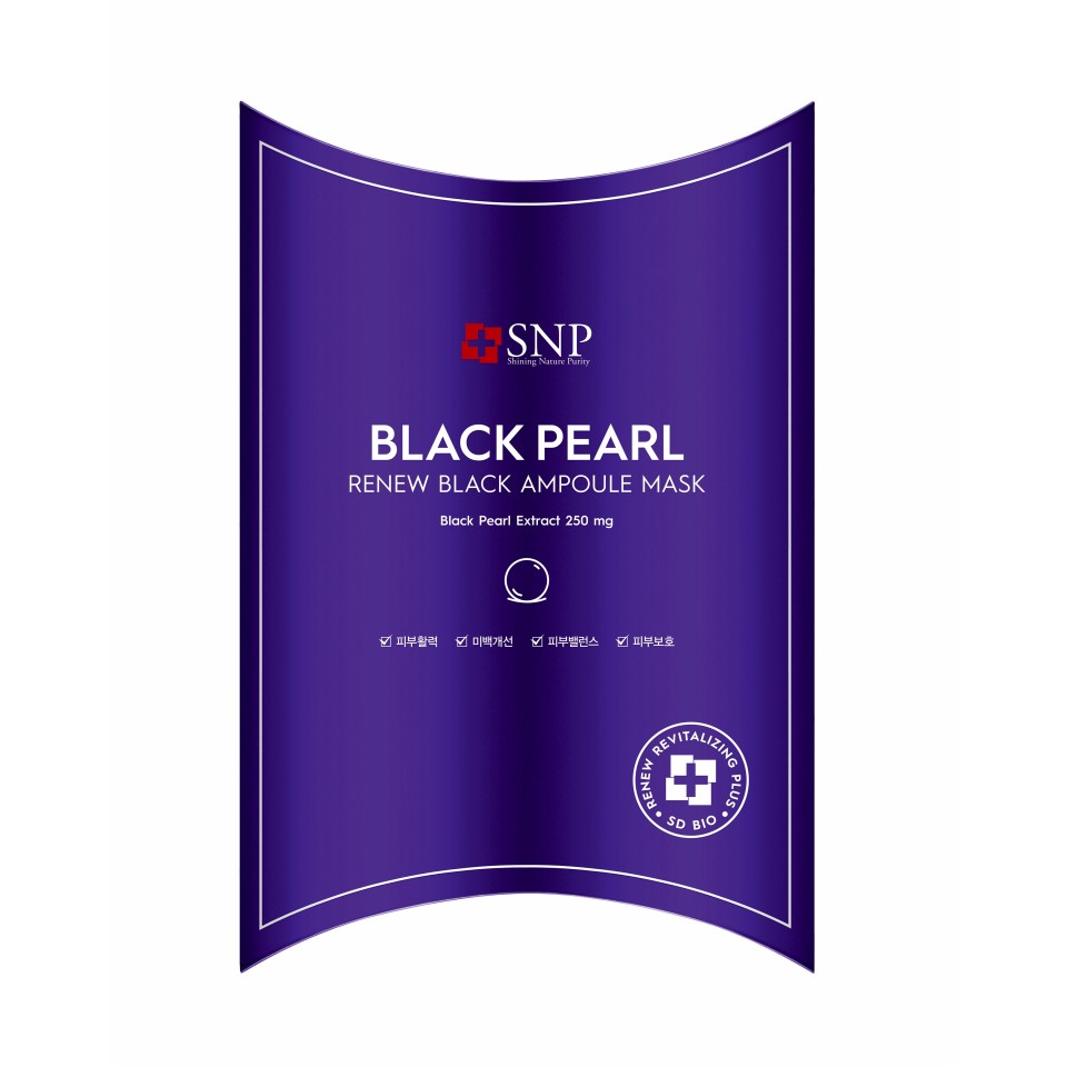 BLACK PEARL RENEW BLACK AMPOULE MASK 10'S