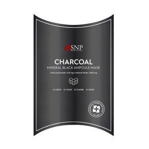 CHARCOAL MINERAL BLACK AMPOULE MASK 10'S